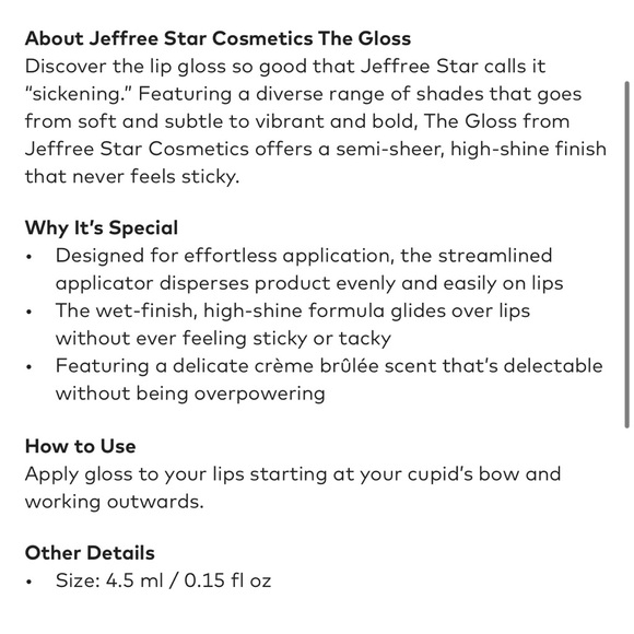 JEFFREE STAR x SHANE DAWSON The Gloss Slime Glossin NEW IN BOX!!! - Picture 6 of 6